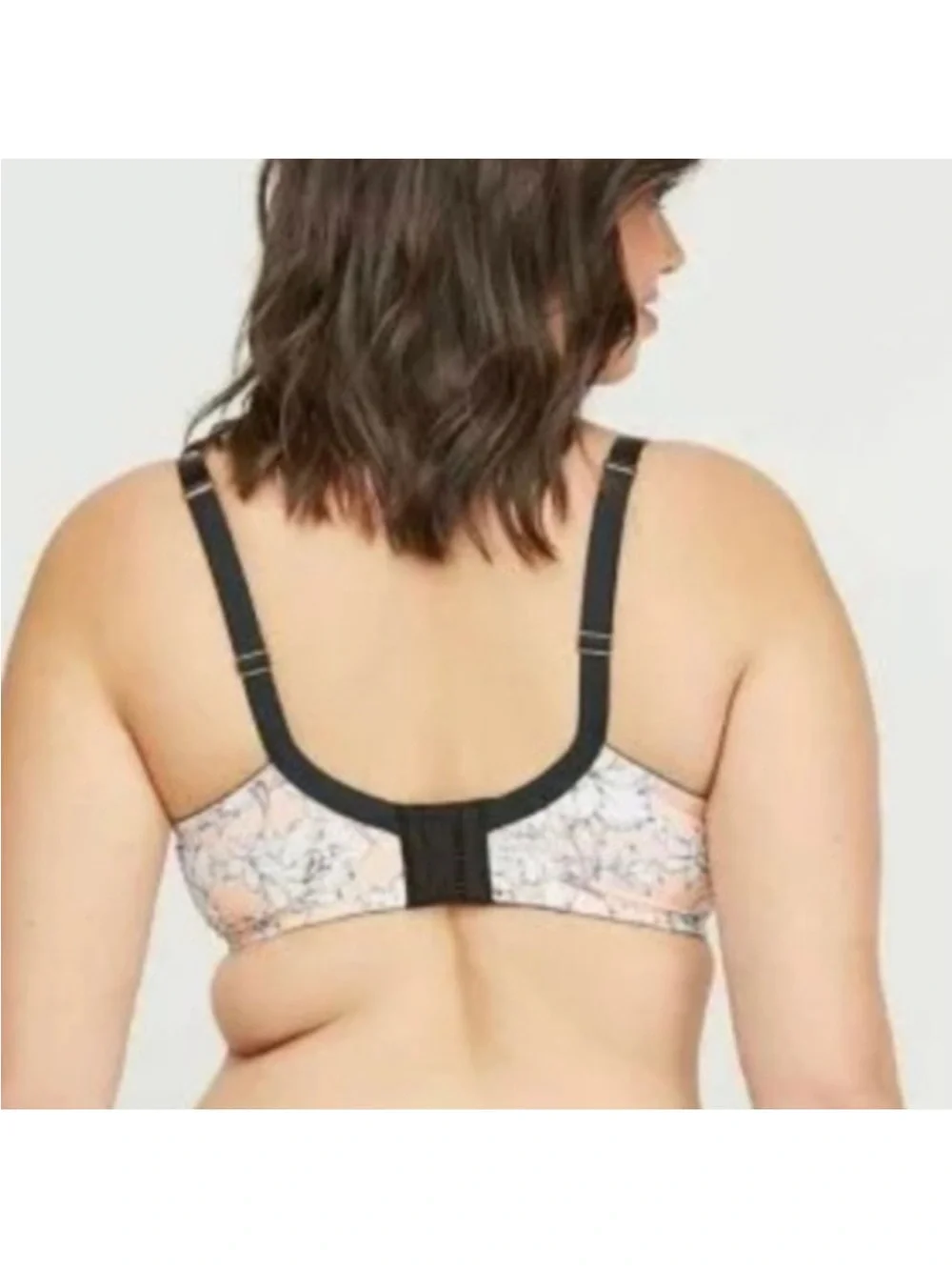 CaciqueLightly Lined French Balconette White Floral lace bra size 40DD